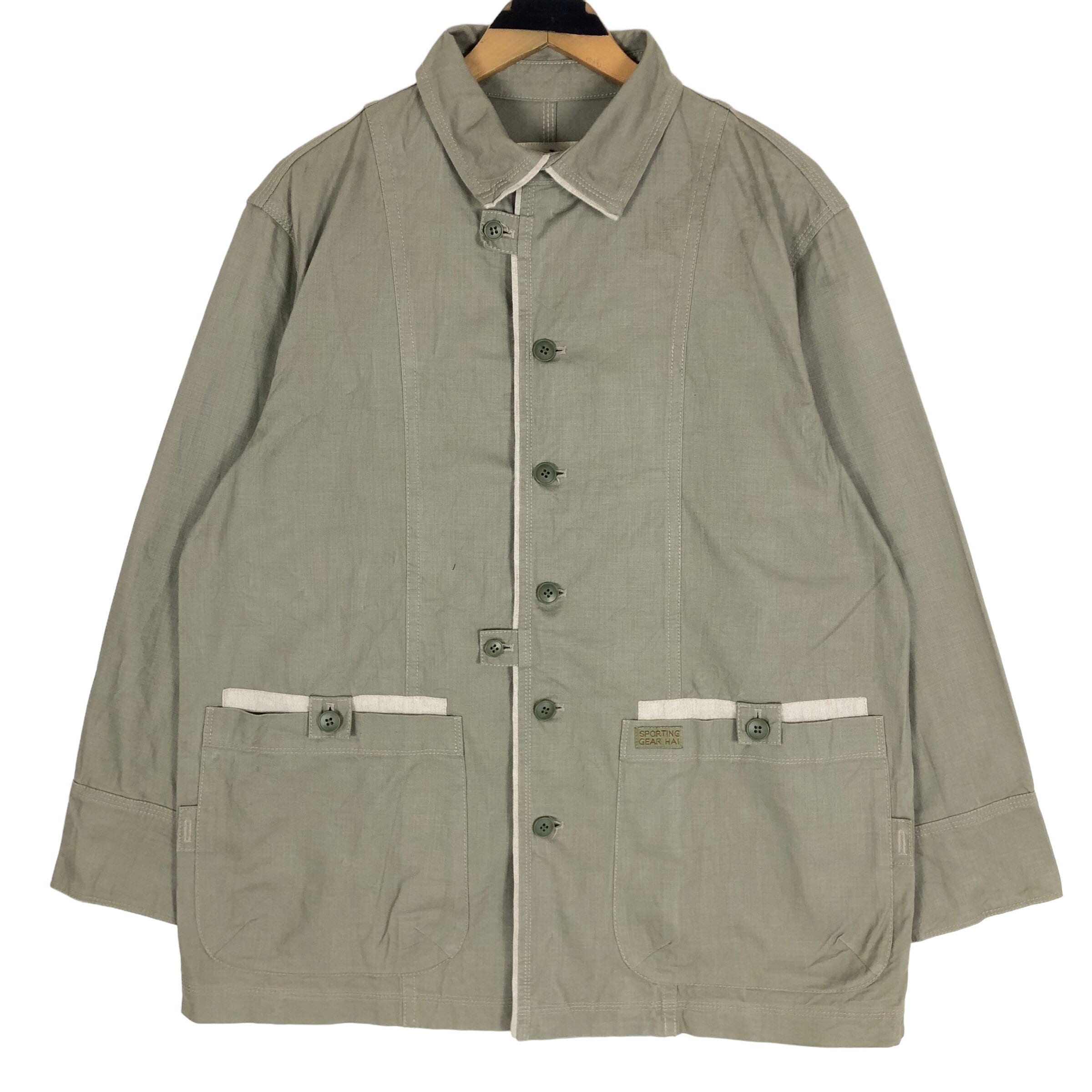 Vintage 90s Hai Sporting Gear Cotton Canvas Button up Light