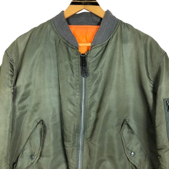 ジャケット・アウター 90s Alpha Industries MA-1 MADE IN USA Vintage 90s Alpha Industries MA-1 Bomber Jacket - Reversible