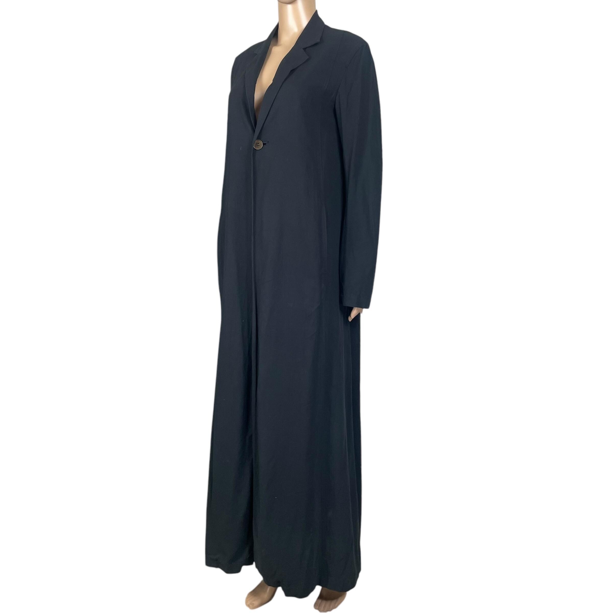 n*♪様 希少 vintage 90s Y's yohji yamamoto ス Vintage Y's Yohji Yamamoto S/S 1997 Duster Top Coat Single