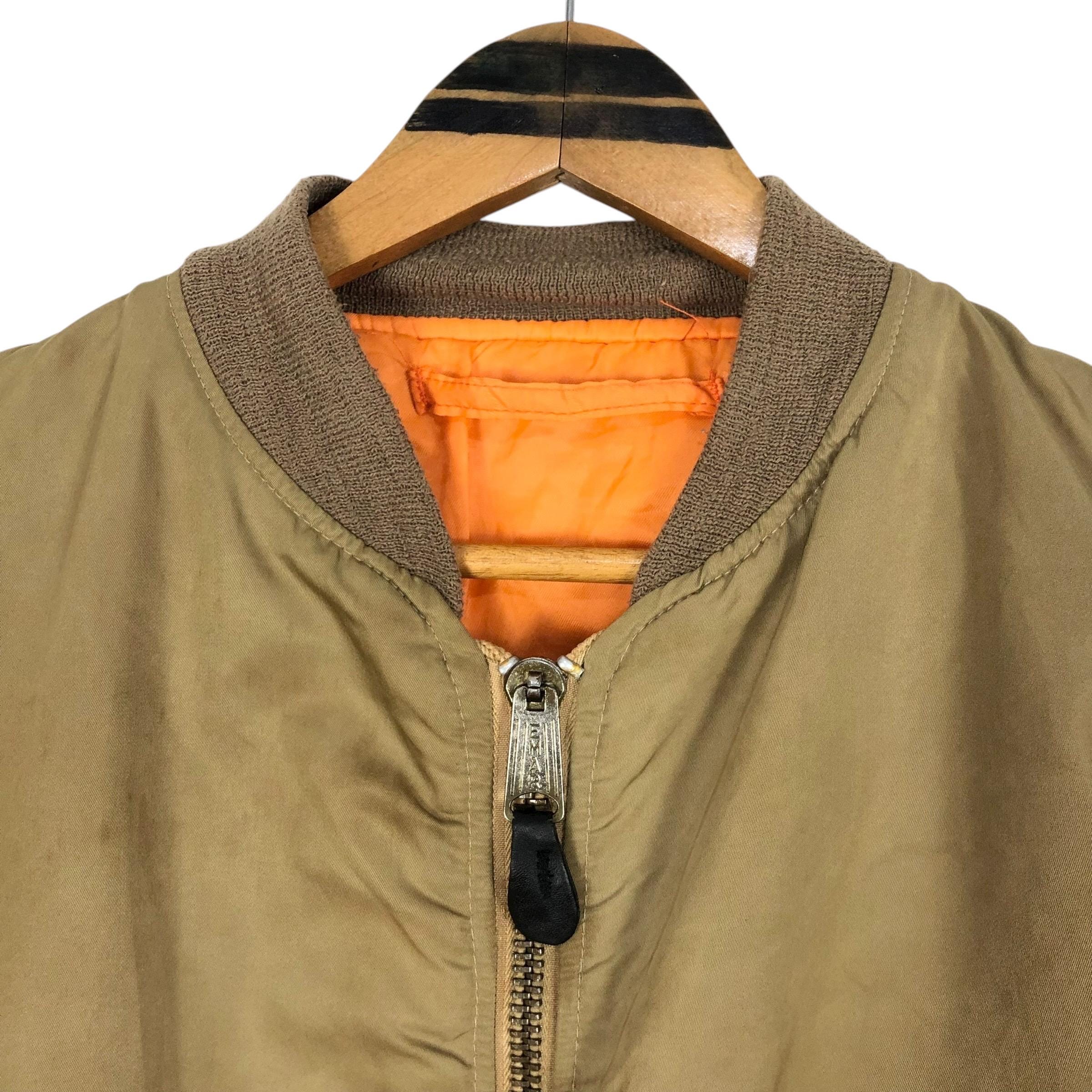 Vintage 90s Greenbrier Industries MA-1 Flight Jacket Zip up Dead