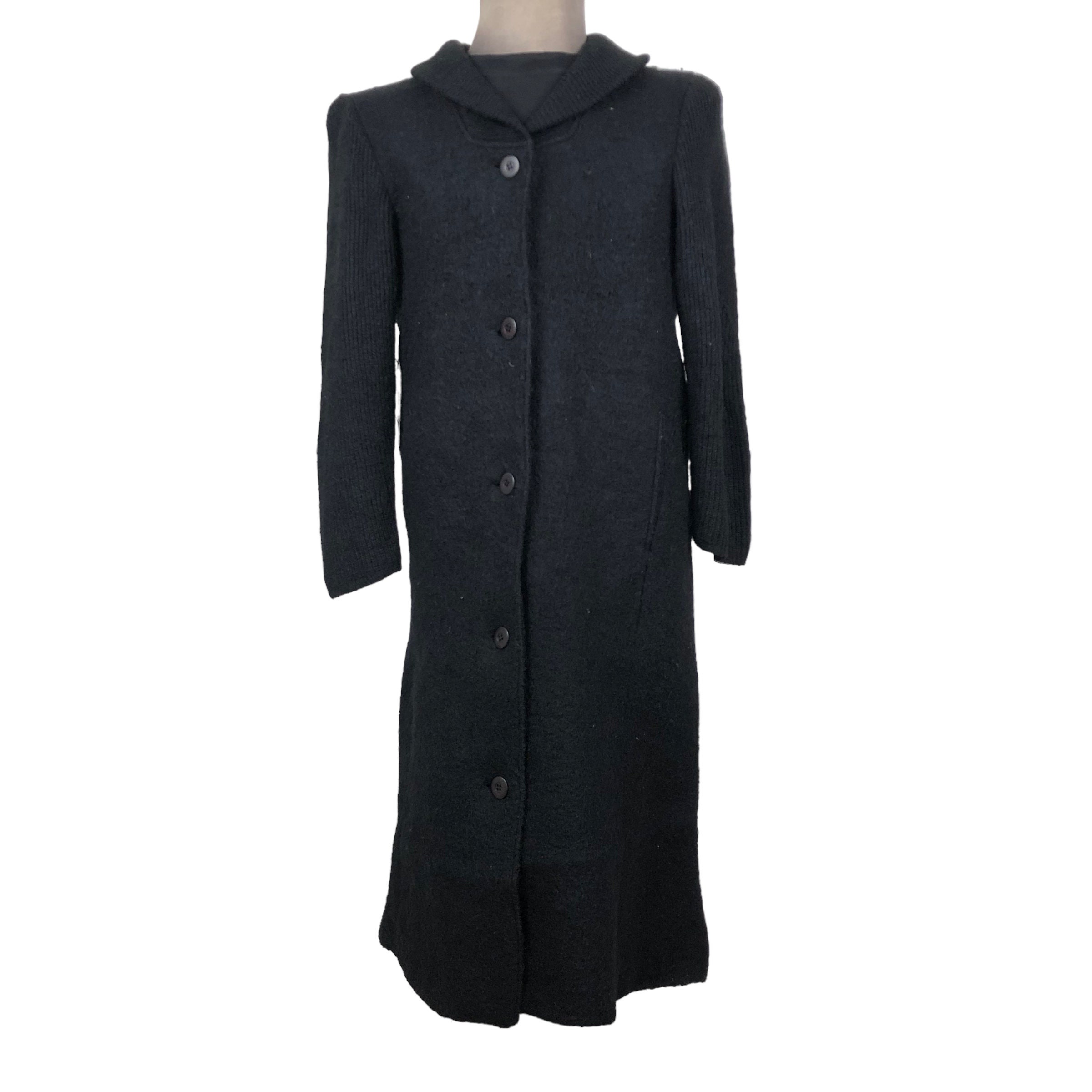 Vintage 80s Archive Issey Miyake Wool Trench Coat Japanese