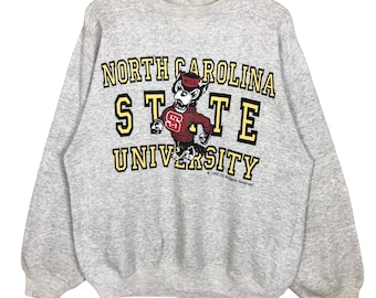 Vintage 90s North Carolina State Wolfpack Crewneck Sweatshirt