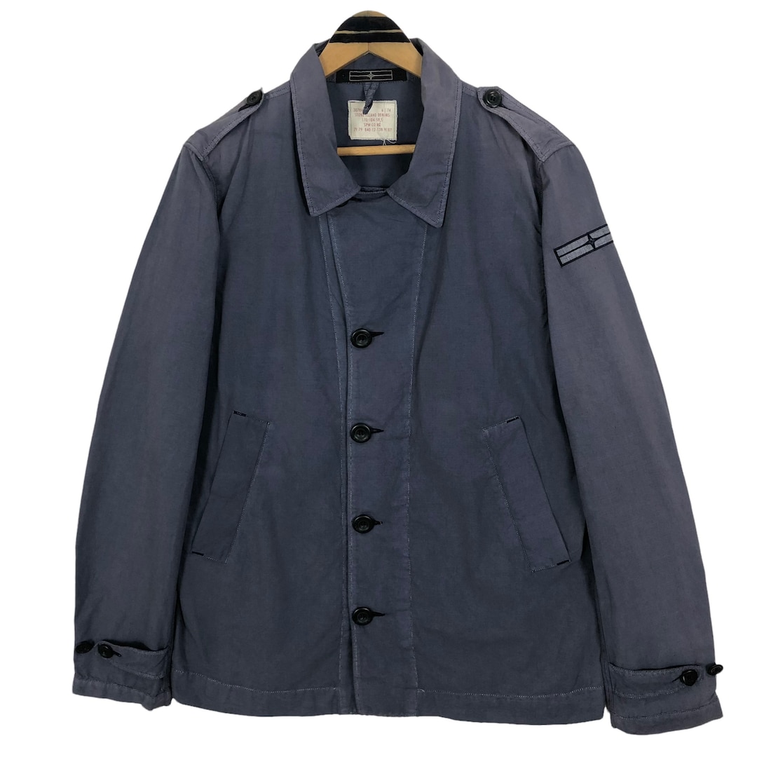 Vintage 90s Stone Island Denims Cotton Jacket Button up Made Vintage 90s Stone Island Denims Cotton Jacket Button up Made