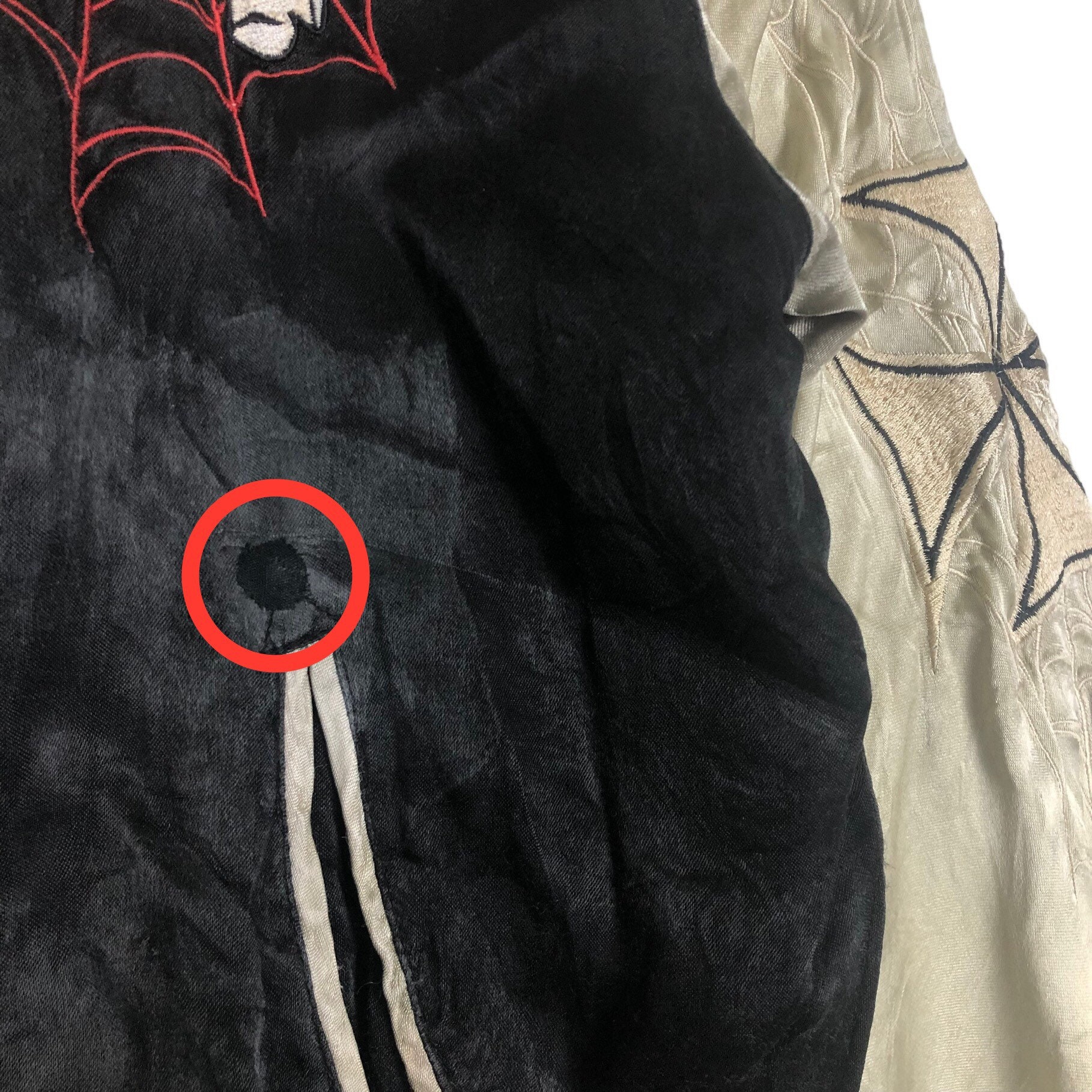Vintage Lucky 13 Sukajan Jacket: Reversible Rayon Embroidered