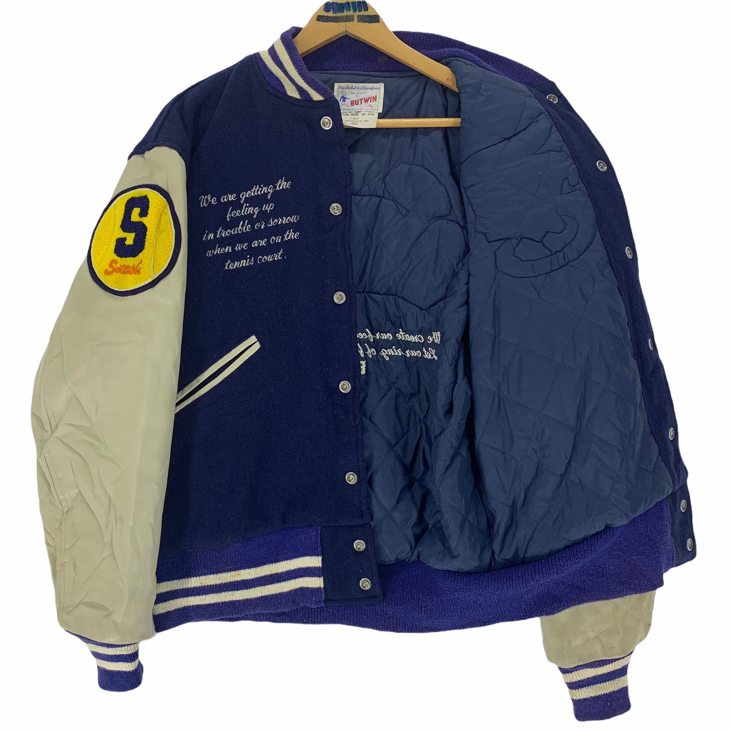 Vintage 50s Dokkyo University Baseball Club Smash Wool