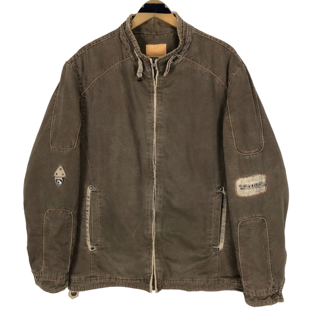 ジャケット・アウター OLD Design jacket military jacket 90s Vintage 90s Soldzer Military Jacket Full Zip Bomber Jacket