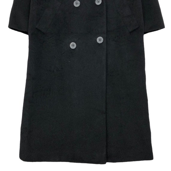 Vintage 90s Christian Dior Wool Trench Coat Lambs… - image 5