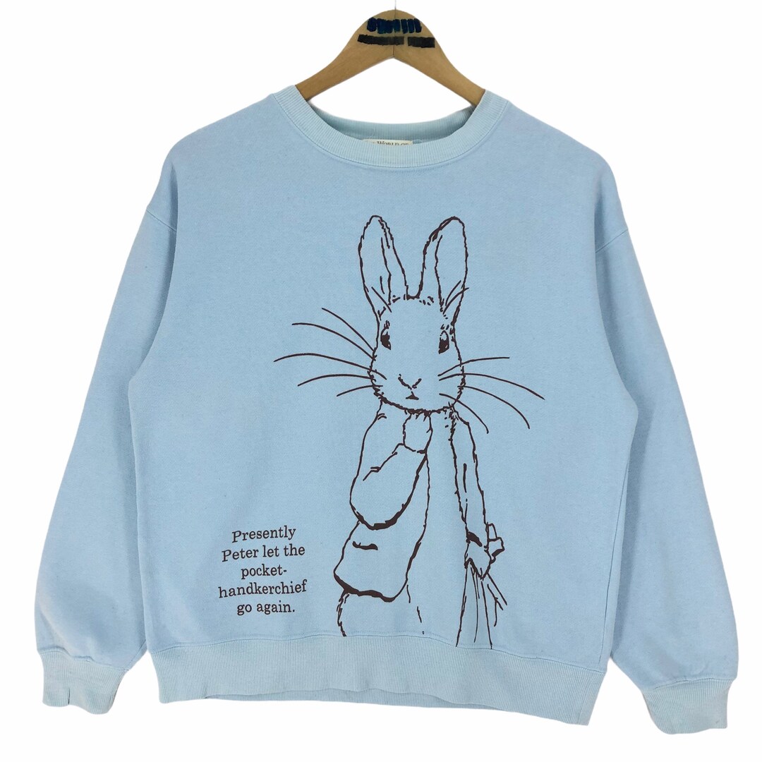 Vintage 90s the World of Peter Rabbit Crewneck Sweatshirt Pullover Big ...
