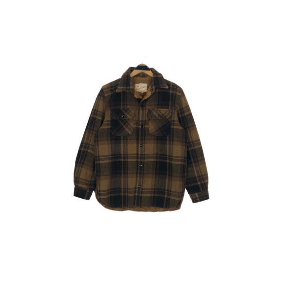 Flannel shearling best sale jacket