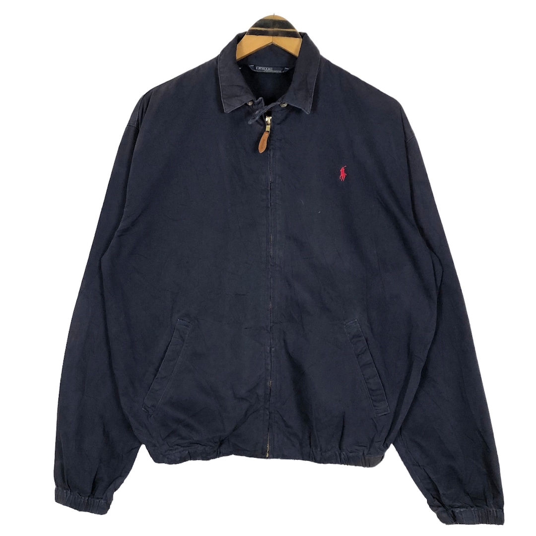 Vintage 90s Polo Ralph Lauren Harrington Jacket - Navy Blue