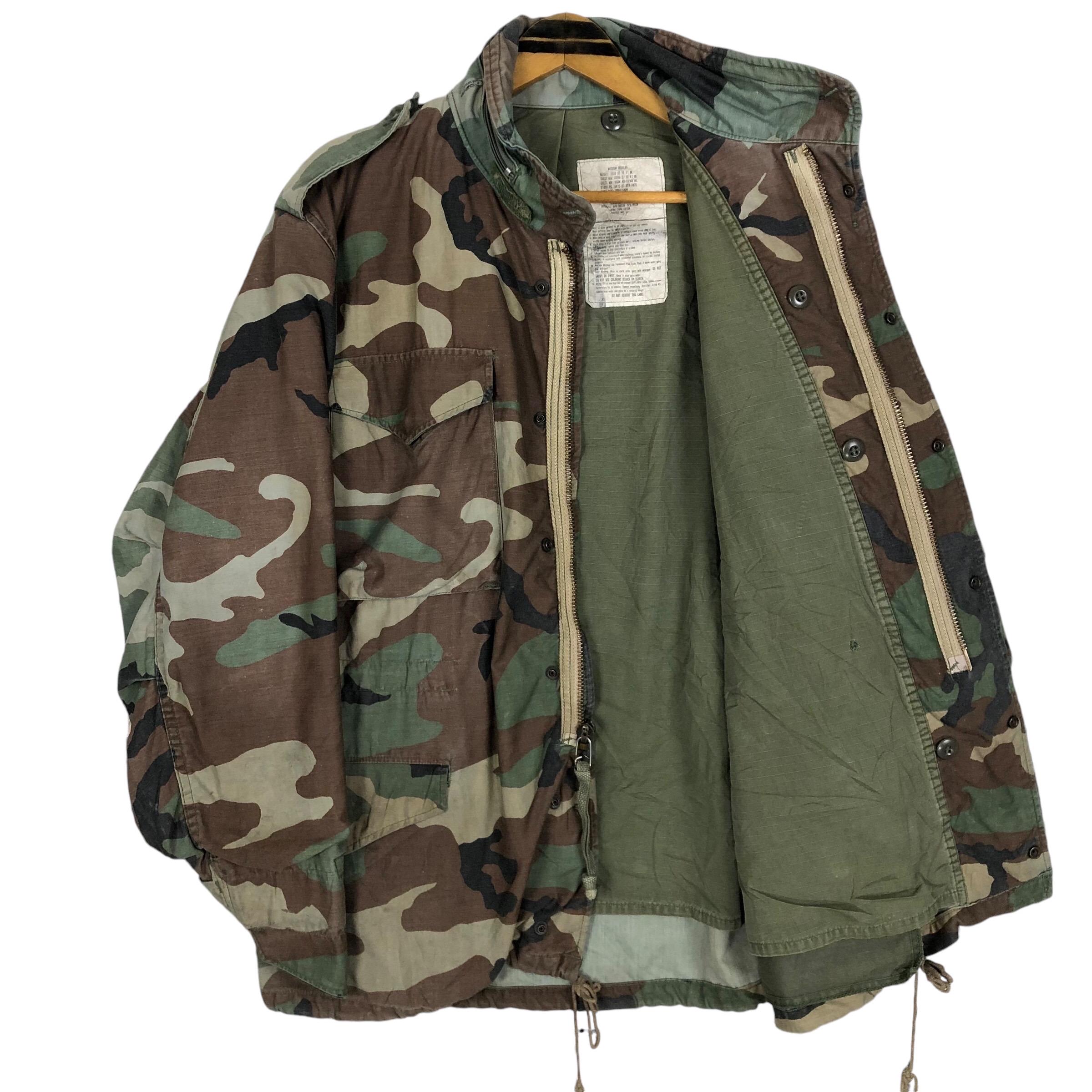 Vintage 80s USMC M-65 Camouflage Field Jacket - Size L - Etsy