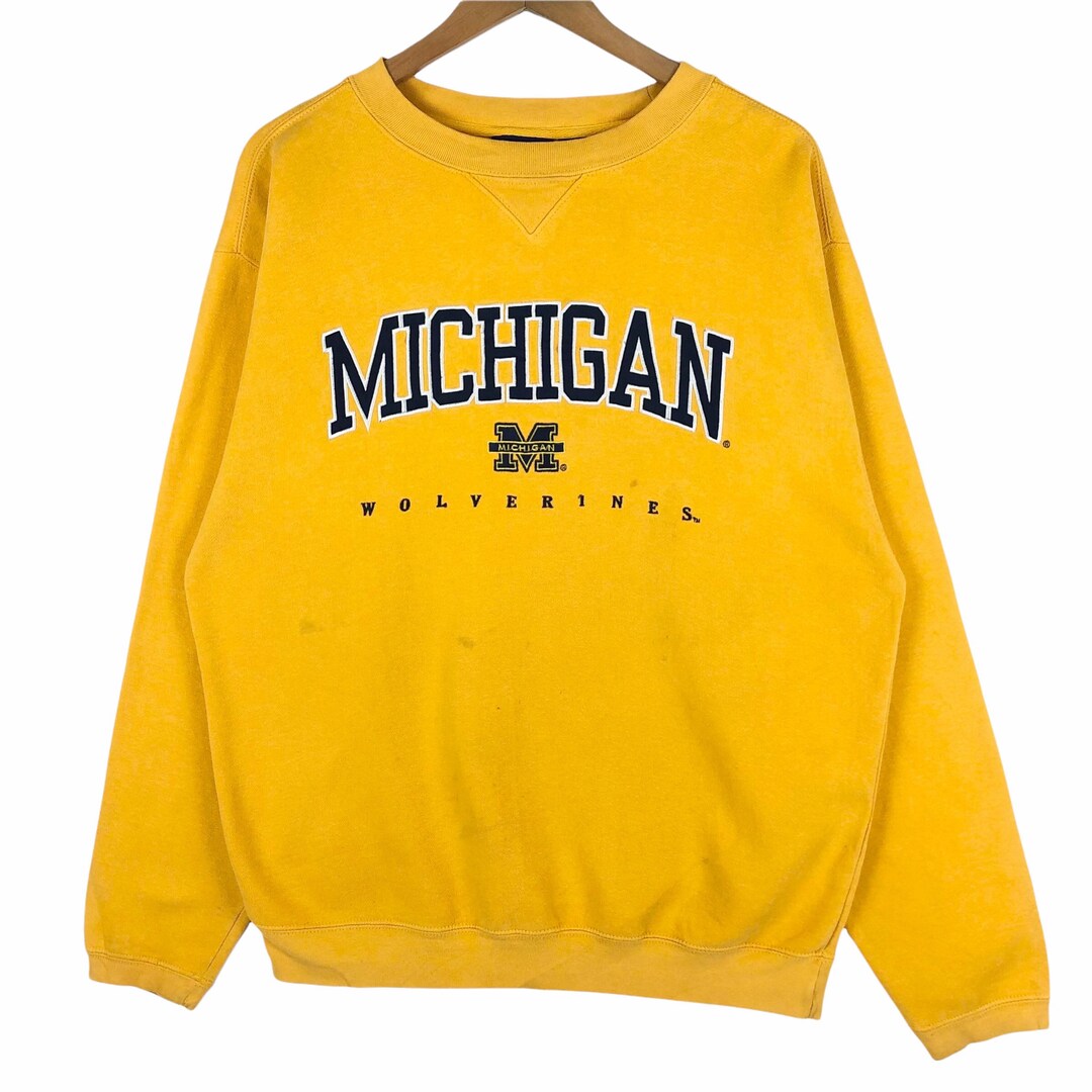 University of Michigan Wolverines Crewneck Sweatshirt Pullover - Etsy