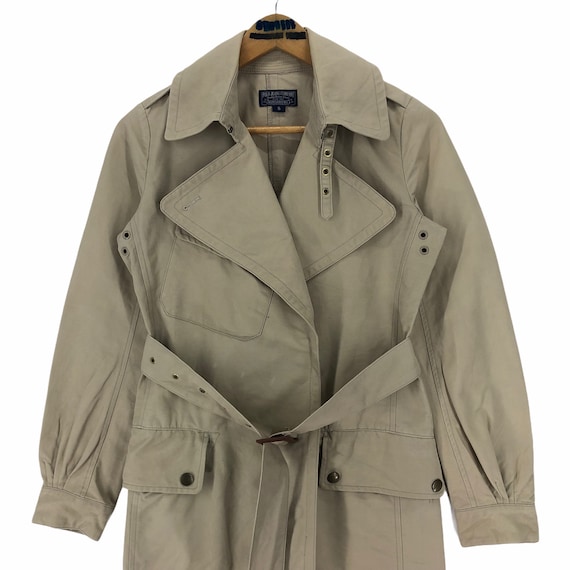 Vintage Polo Jeans Company Ralph Lauren MFG Denim Trench Coat