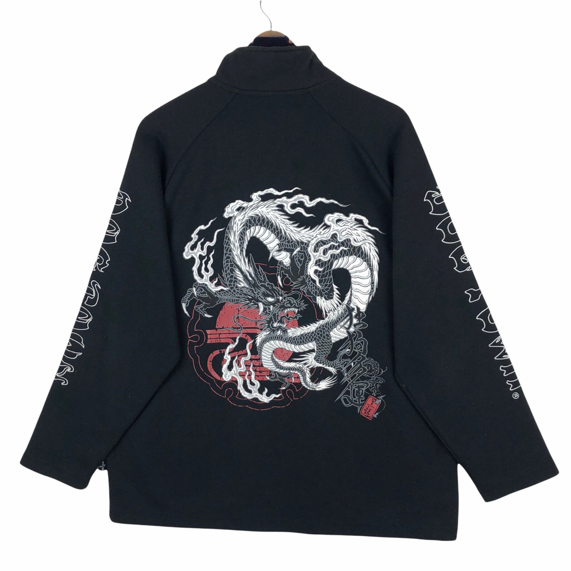 Vintage Dogtown Dragon Zip Up Sweater Big Logo Sweatshirt Etsy
