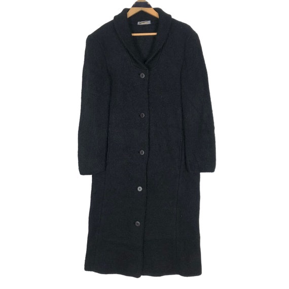 Vintage 80s Archive Issey Miyake Wool Trench Coat Japanese