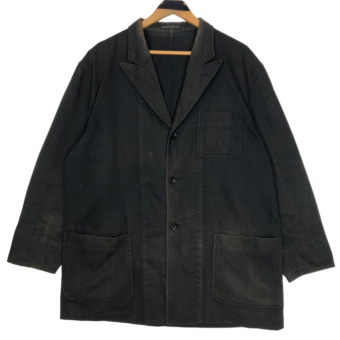 Vintage Comme Des Garcons Homme 1993 A/W Cotton Jacket HJ Vintage Comme Des Garcons Homme 1993 A/W Cotton Jacket HJ