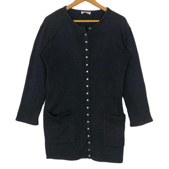 Vintage Agnes B Paris Classic Long Sweater Button up Sweatshirt