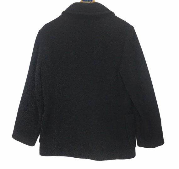 United Colors of Benetton ピーコート サイズ9 Vintage United Colors of Benetton Asymmetrical Zip Pea Coat