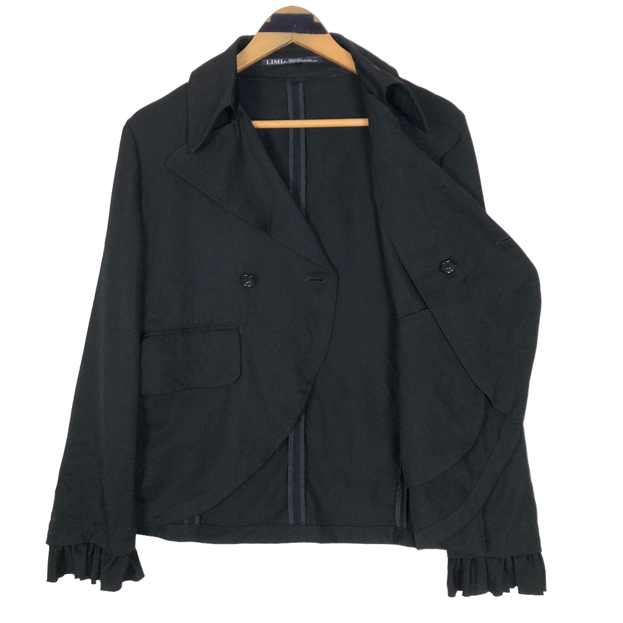 Vintage 90s Limi Feu 1997 A/W Wool Jacket Peacoat Short Coat Light 