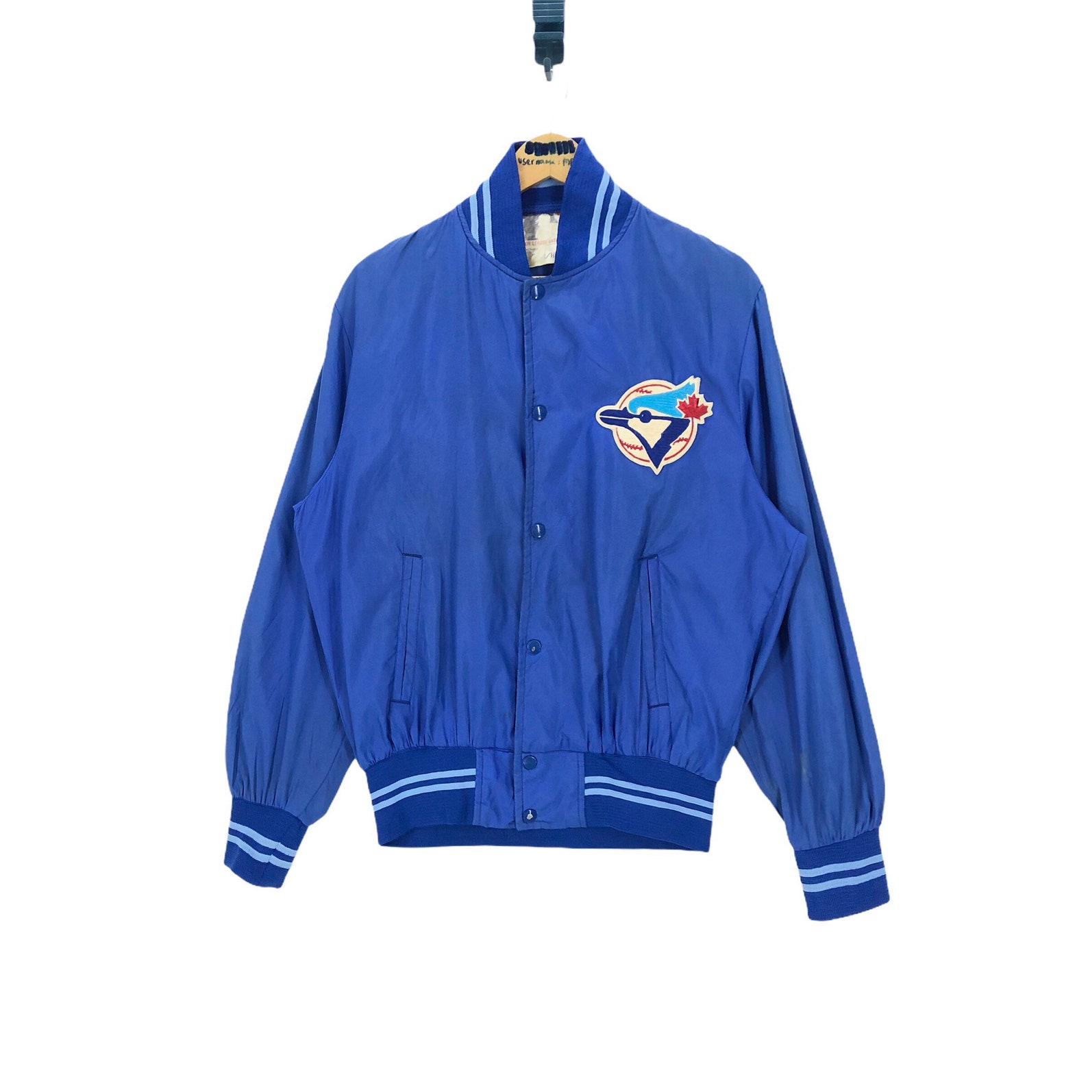 Vintage MLB Toronto Blue Jays Nylon Varsity Jacket Shain | Etsy