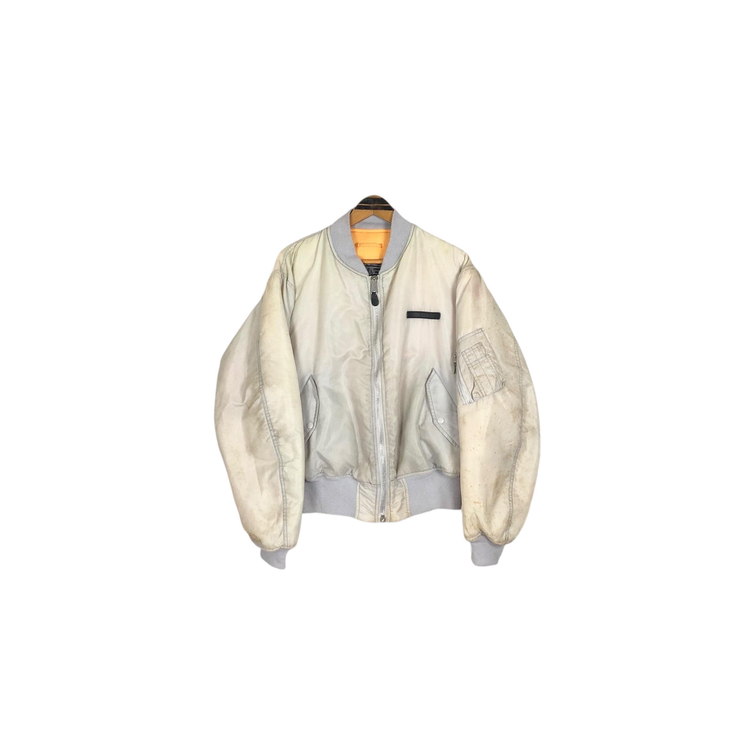 Vintage 90s Avirex USA MA-1 Bomber Jacket: Embroidered