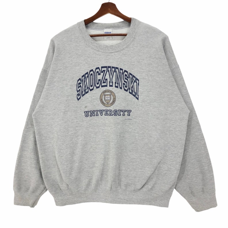 Vintage Skoczynski University Crewneck Sweatshirt Pullover Oversized shops Big Logo Collegiate Size XL