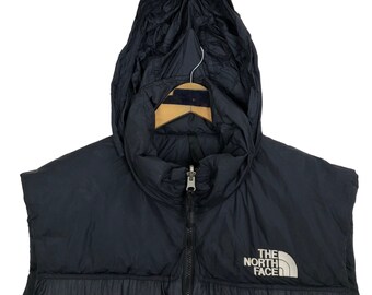 Vintage des années 90 The North Face Nuptse 700 Goose Down Puffer Vest Veste  légère sans manches Broderie Logo Sweat à capuche pliable Streetwear Taille  XL -  Canada