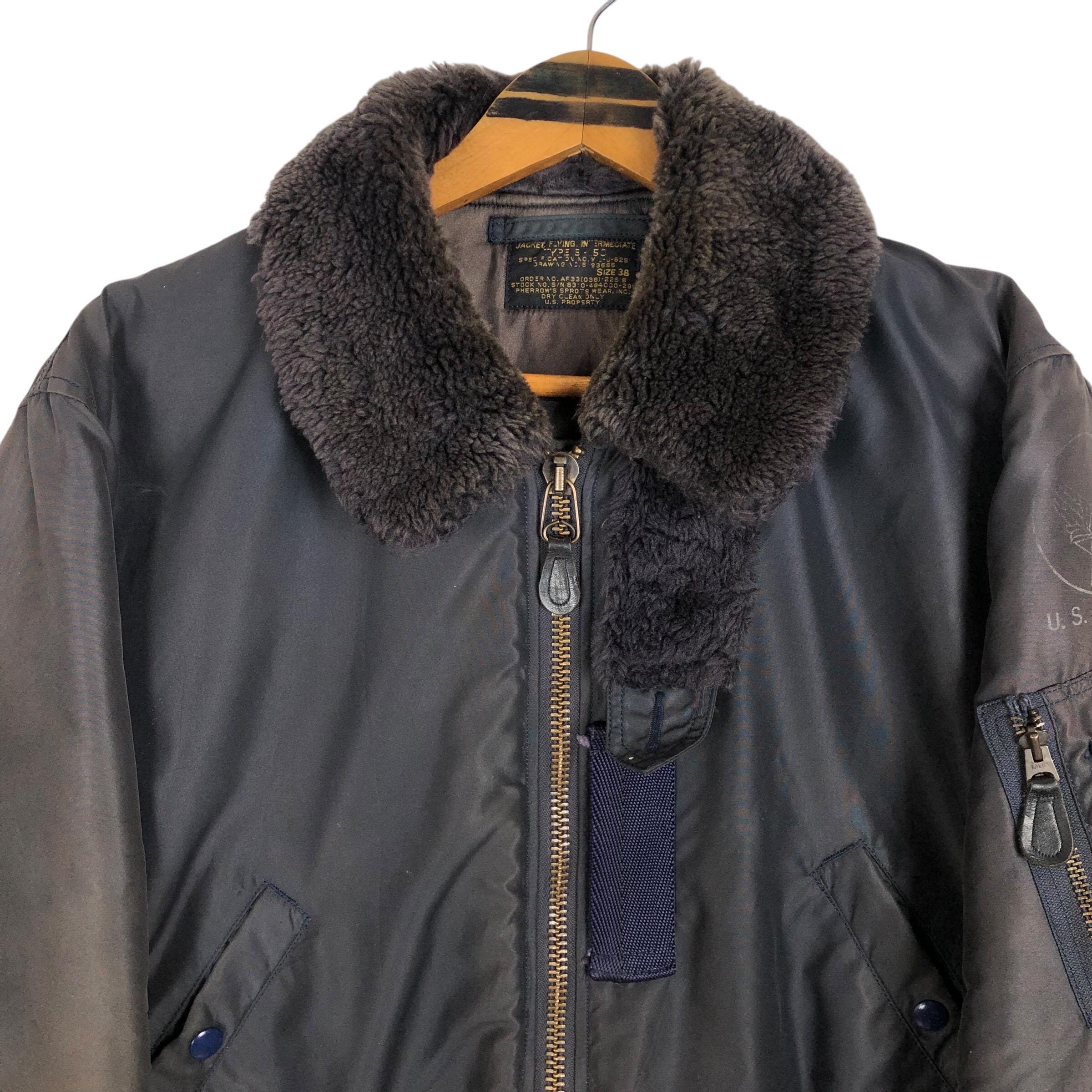 Vintage 90s Pherrow's B-15C Flight Jacket: US Air Force Bomber