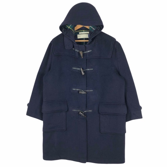 Vintage 90s Gloverall Duffle Coat Tartan Navy Dressgordon Vintage 90s Gloverall Duffle Coat Tartan Navy Dressgordon