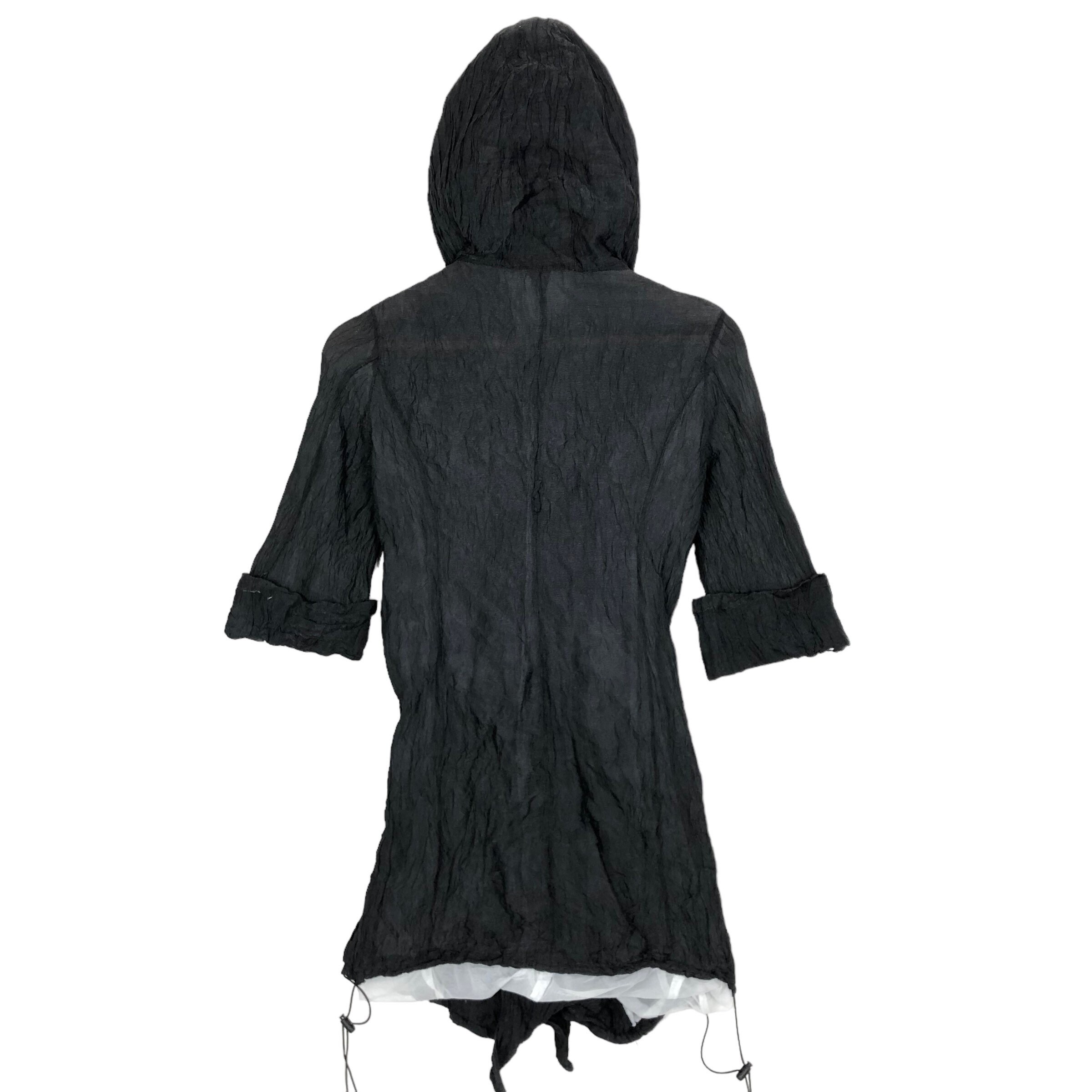 Vintage Bajra Silk Pleated Hoodie Jacket: Japanese Streetwear - Etsy