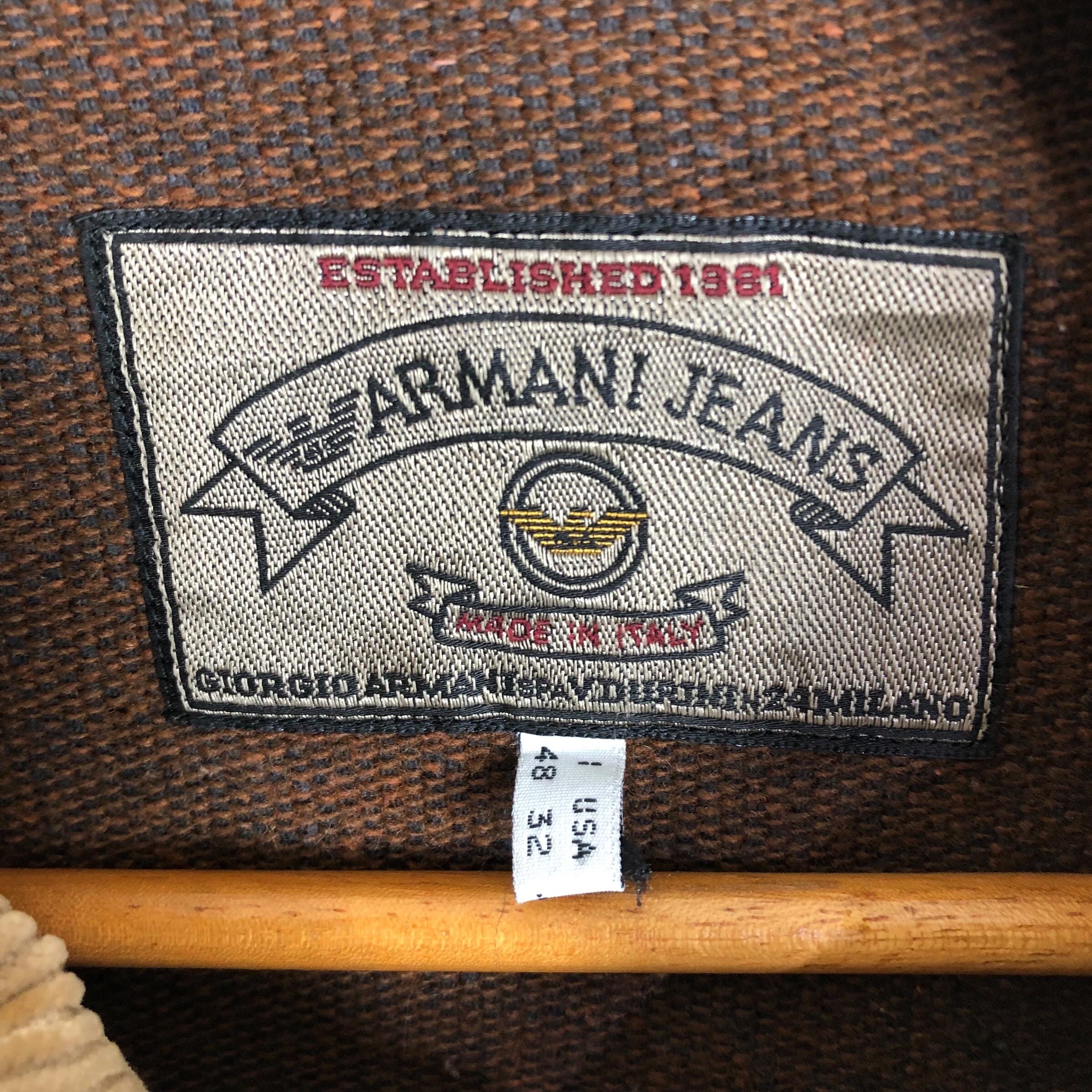 Vintage 90s Armani Jeans Chore Jacket Giorgio Armani Worker Jacket 