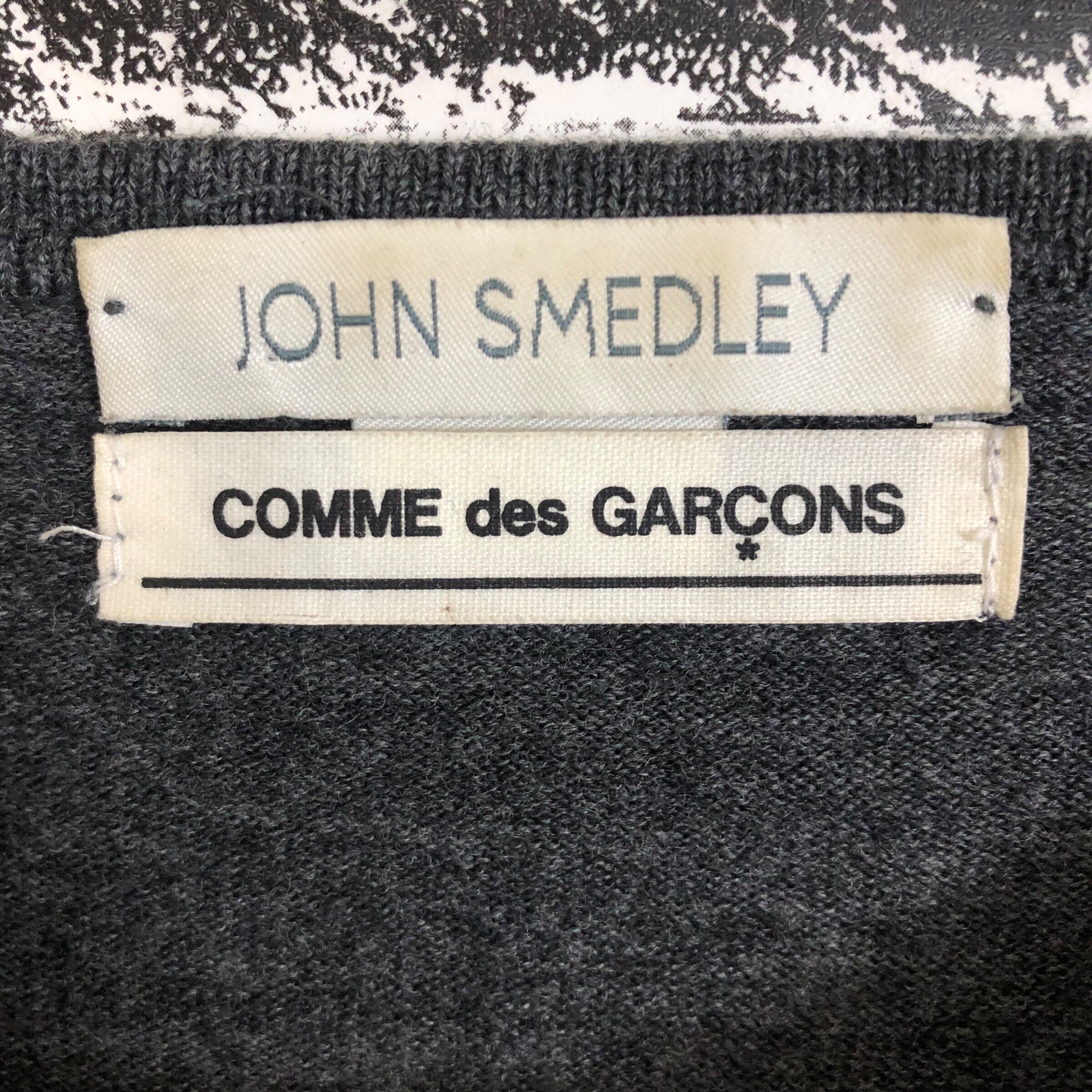 Comme Des Garcons X John Smedley Wool Cardigan Small Logo