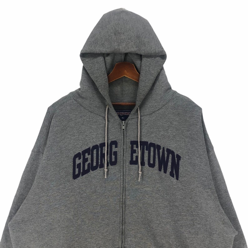Vintage University Hoyas Jansport Zip up Hoodie Etsy