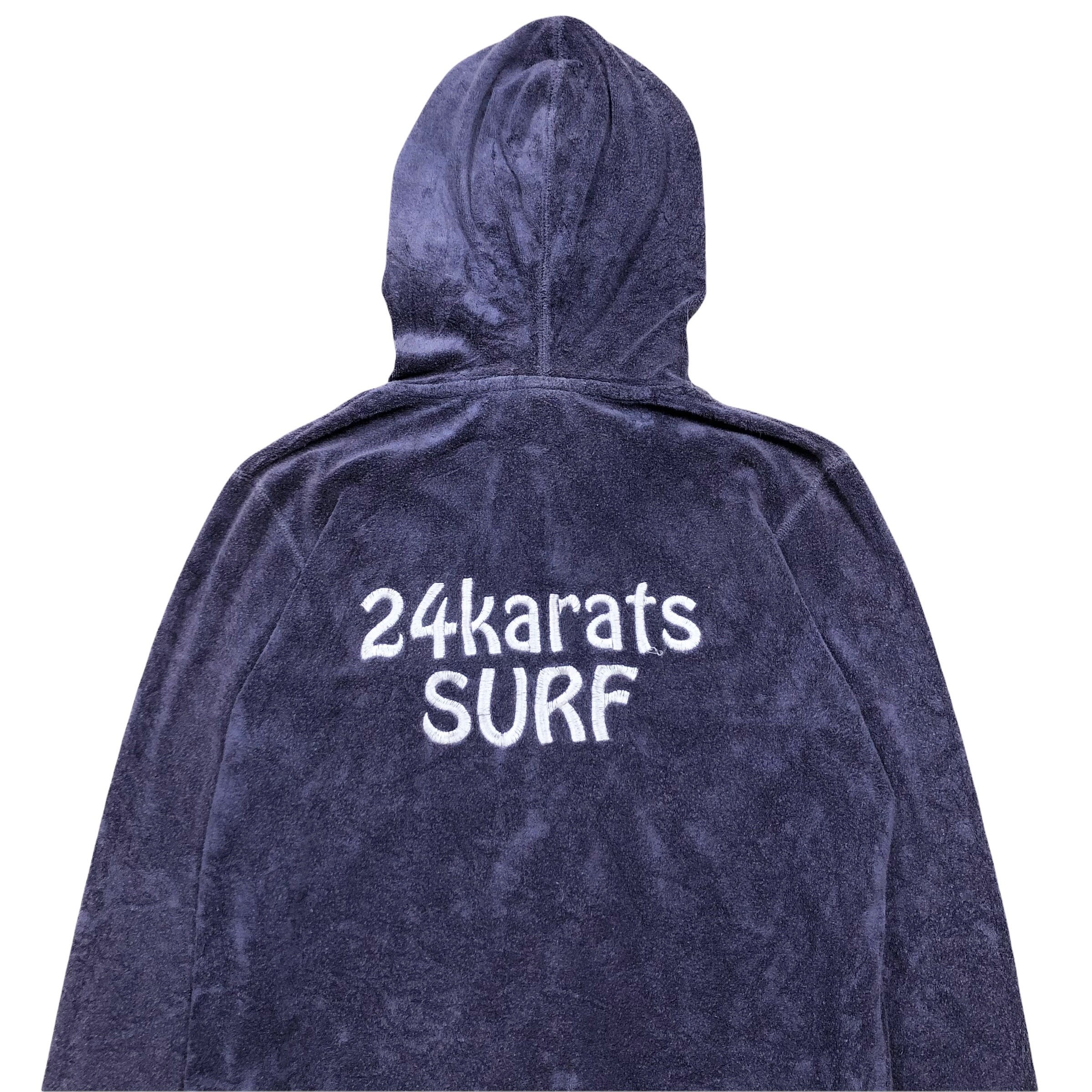 24karats Surf Hawaii Fleece Sweater Hoodie Full Zip Sweatshirt