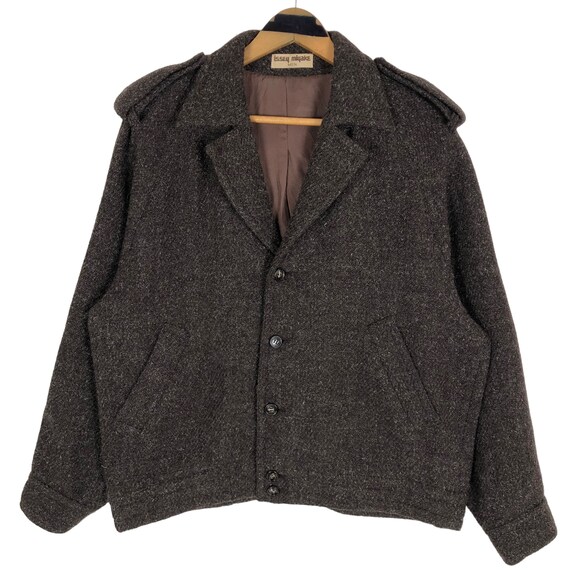 イッセイミヤケメン テーラードジャケット ウール サイズ:3 ISSEY