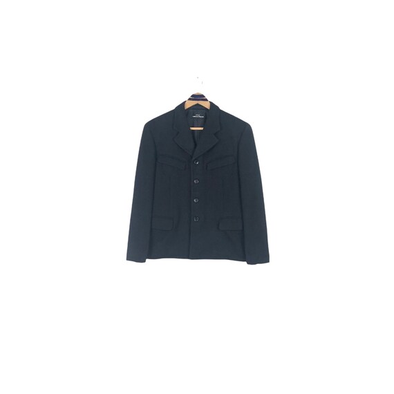 Vintage Tricot Comme Des Garcons Wool Coat - 1998 Designer Jacket