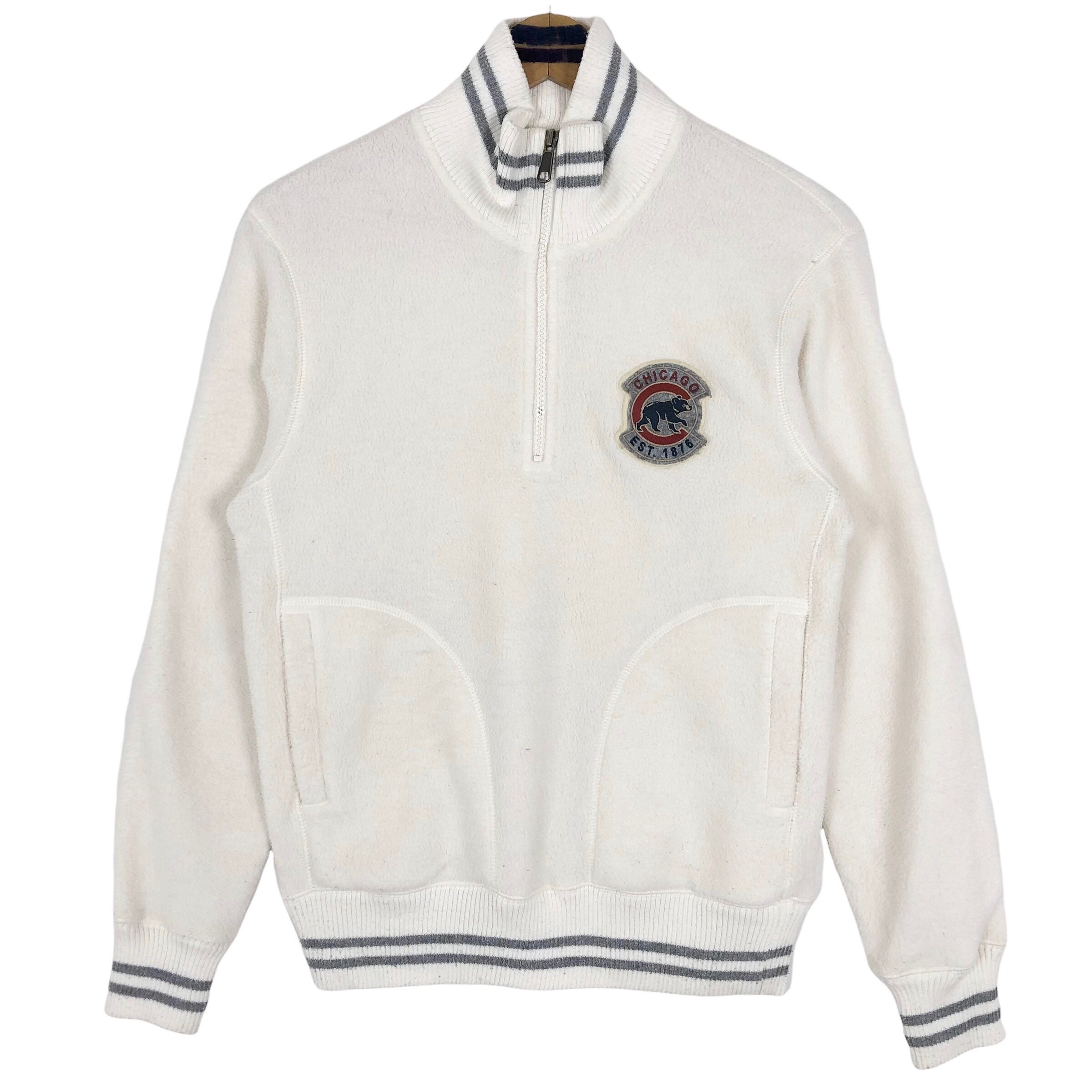 Vintage 2008 MLB Chicago Cubs X Uniqlo Fleece Sweater Quarter