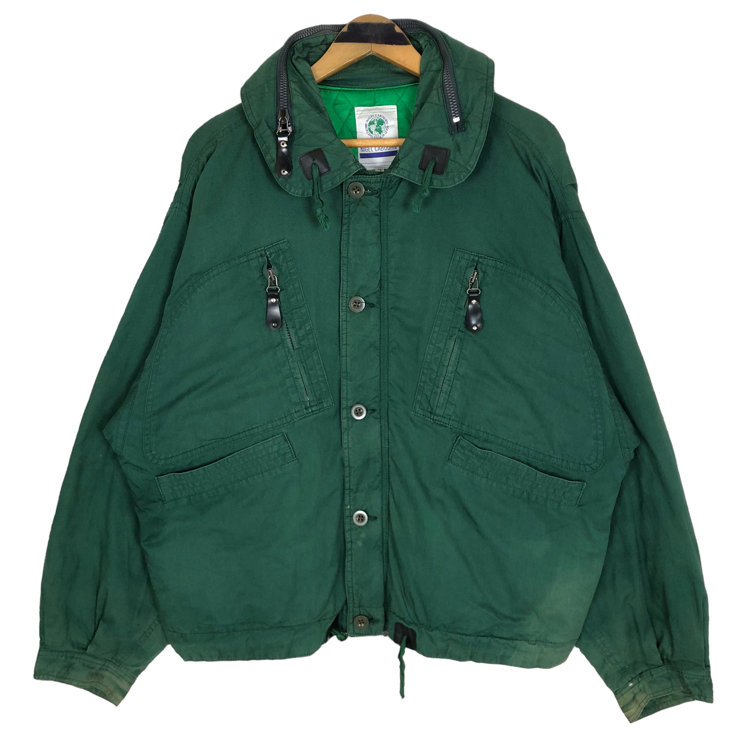 Vintage Nigel Cabourn Utility Light Jacket Zip up Casual Vintage Nigel Cabourn Utility Light Jacket Zip up Casual