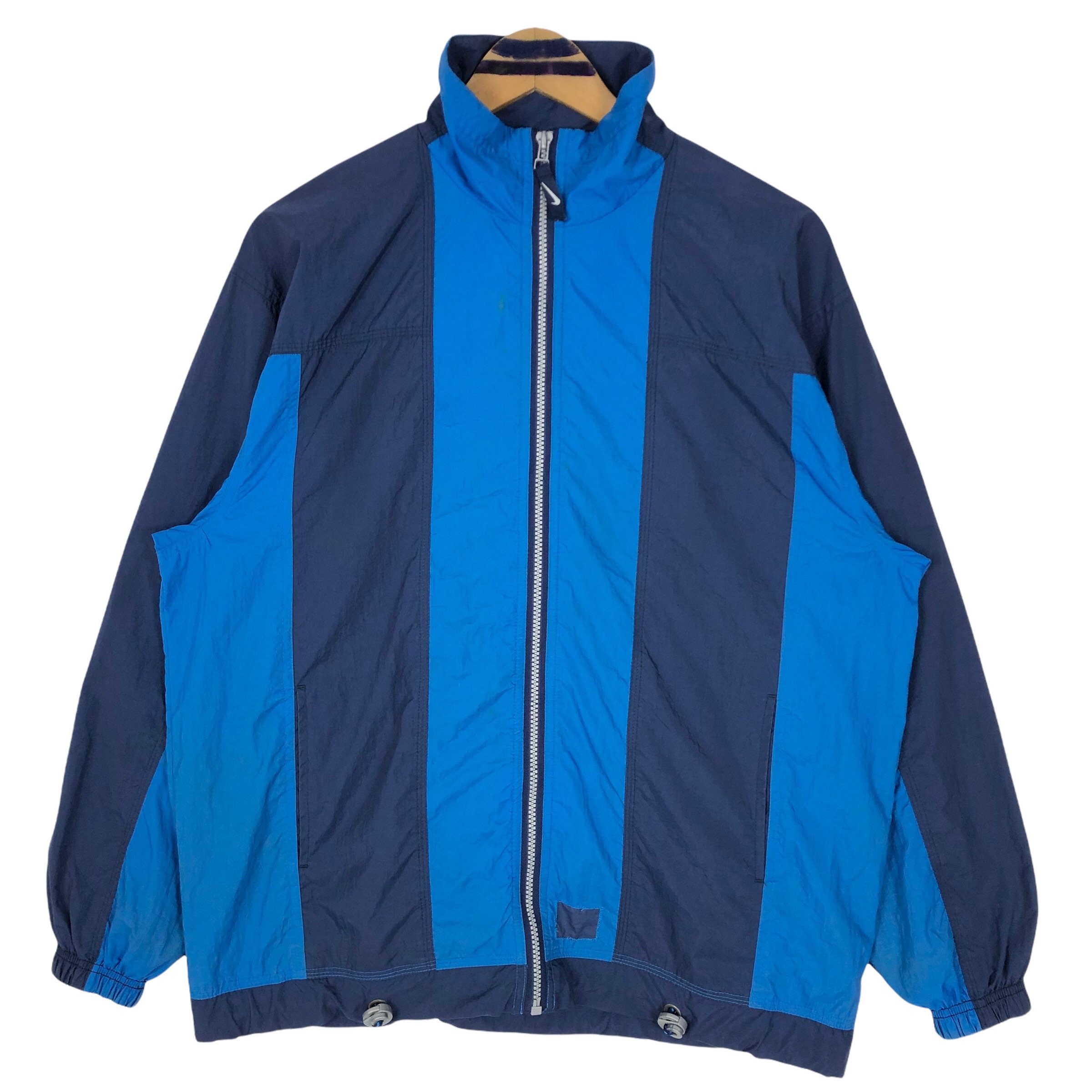 Vintage 90s Nike Swoosh Windbreaker Jacket Zip up Spell Out - Etsy