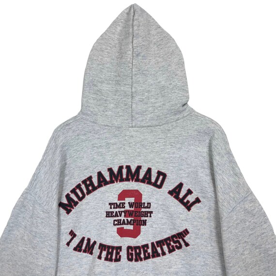 Vintage 90s Muhammad Ali Boxing World Champion Cassius Clay Hoodie Nutmeg Sweatshirt Big Logo Embroidery Oversized Streetwear Size XL XXL Etsy UK