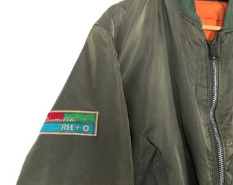 ジャケット・アウター ALPHA / 80's USA custom MA-1 Vintage 80s Alpha Industries MA-1 Bomber Jacket Full Zip