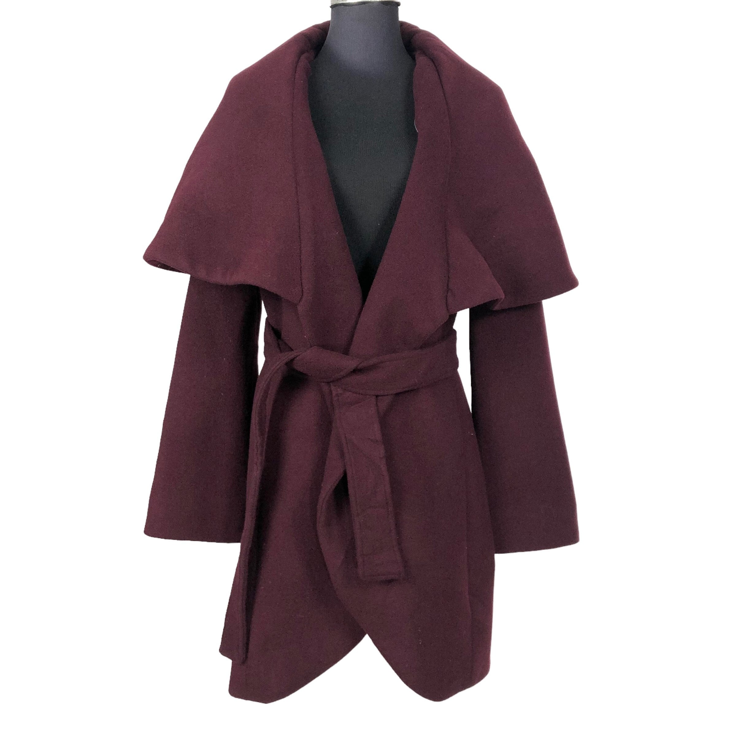 Tahari Long Double Face Wool Blend Wrap Coat – Elie Tahari