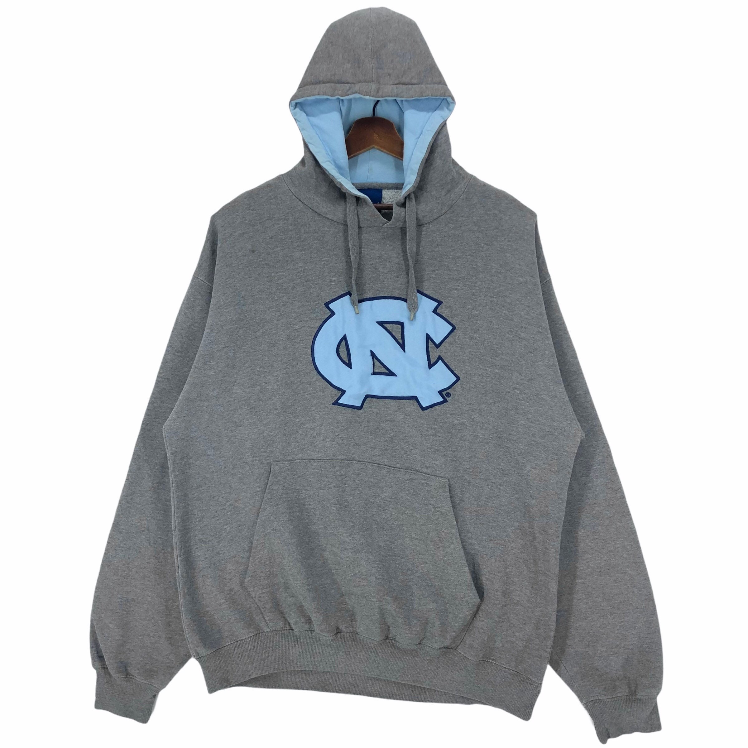 Vintage University of North Carolina Tar Heels NC Hoodie Oversized Sweatshirt Big Logo Embroidery Old Varsity Brand Collegiate NCAA Size L Etsy