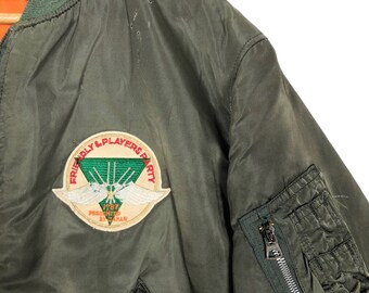 Vintage 80s Alpha Industries MA-1 Bomber Jacket Full Zip Vintage 80s Alpha Industries MA-1 Bomber Jacket Full Zip