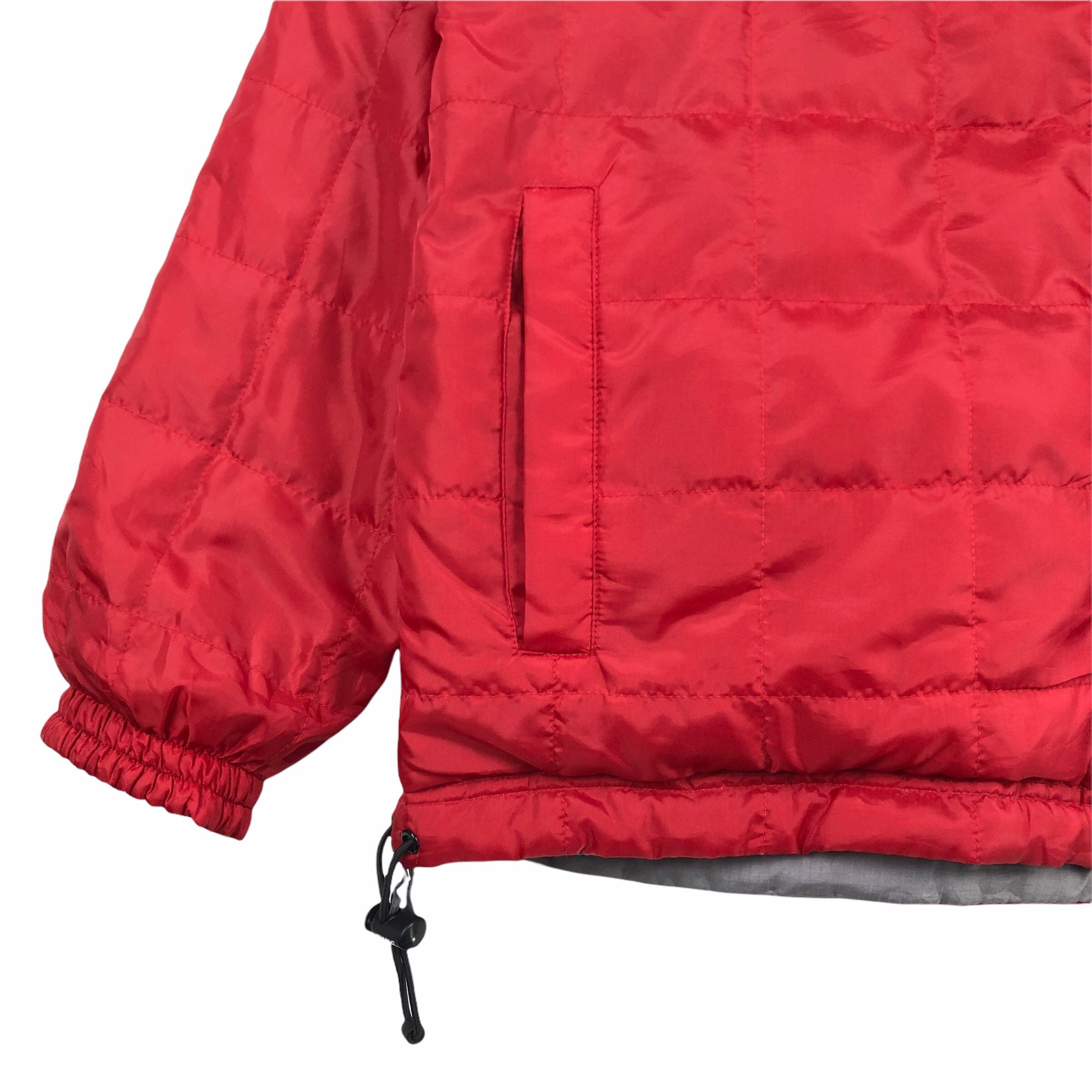 Vintage Piko Hawaiian Puffer Jacket: Reversible Red Surf Jacket 