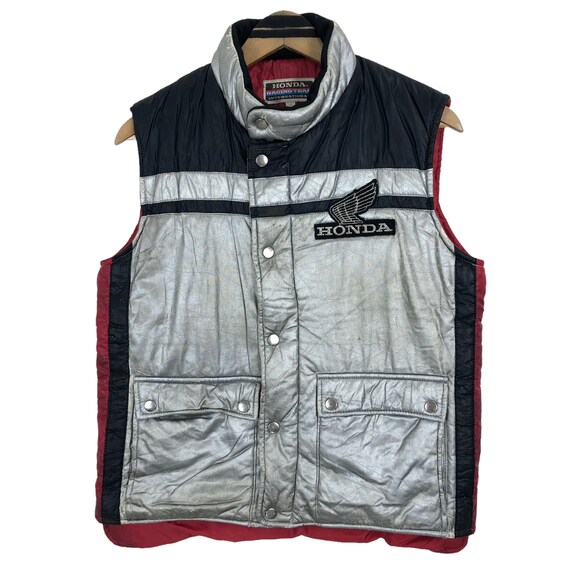 ジャケット・アウター 70s champion Racing down vest Vintage 90s Honda Racing Team International Puffer Vest