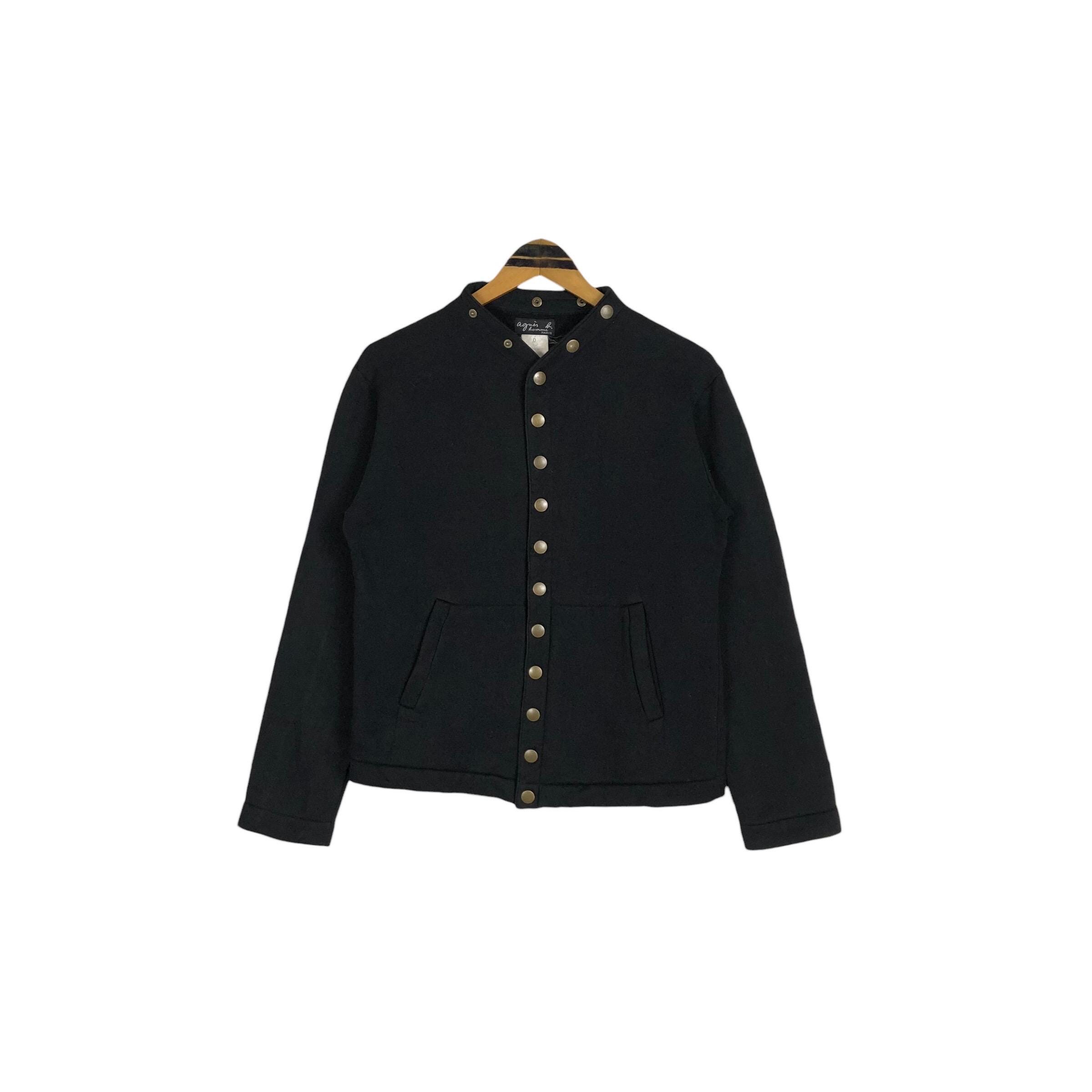 Vintage Agnes B Homme Snap Button Sweatshirt Jacket - Size S - Etsy