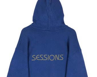 Vintage 90s Sessions Skate Hoodie Sweater Pullover