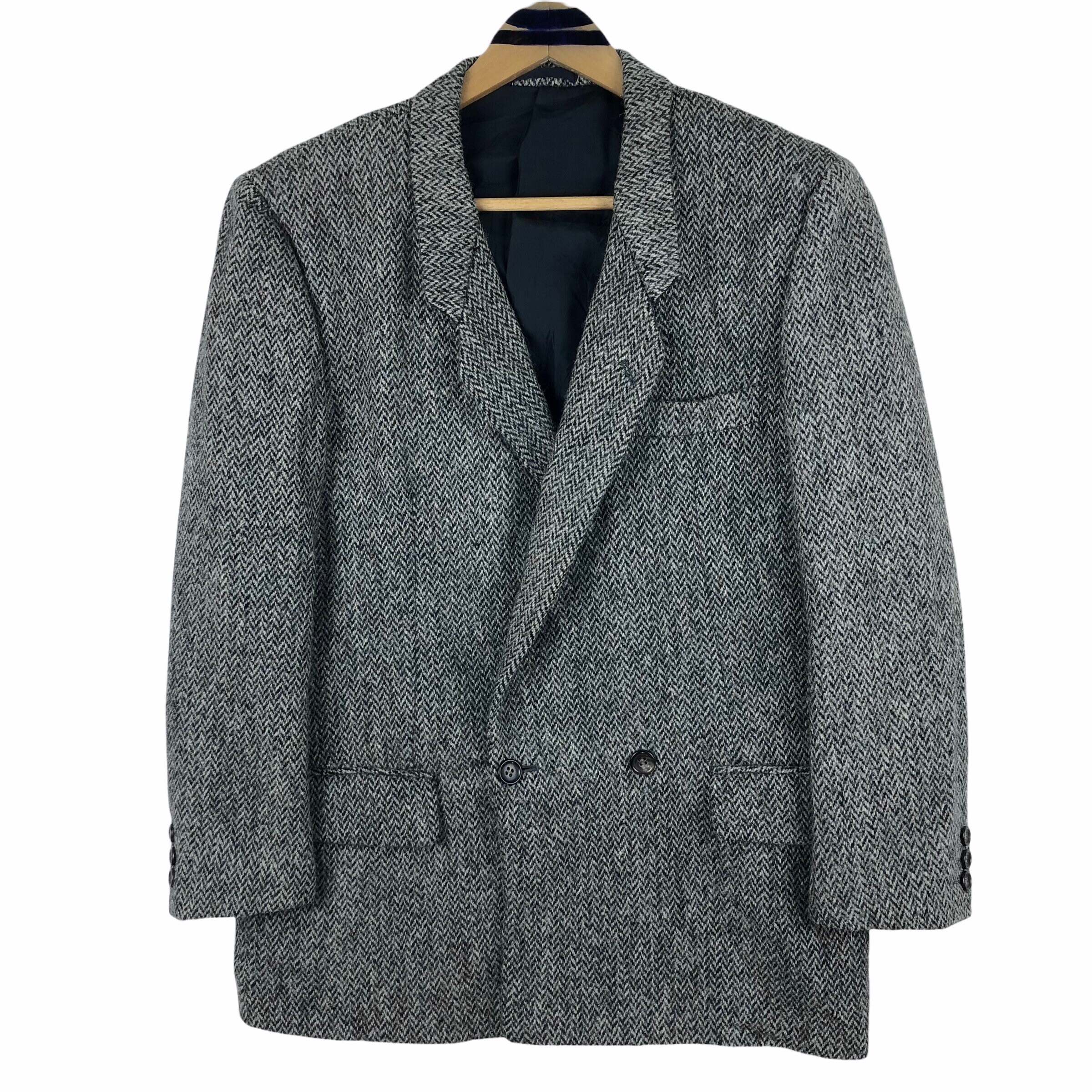 濃紺 80s 実寸XL GARCONS homme Tweed Balmacan 濃紺 80s 実寸XL GARCONS homme Tweed Balmacan - メルカリ