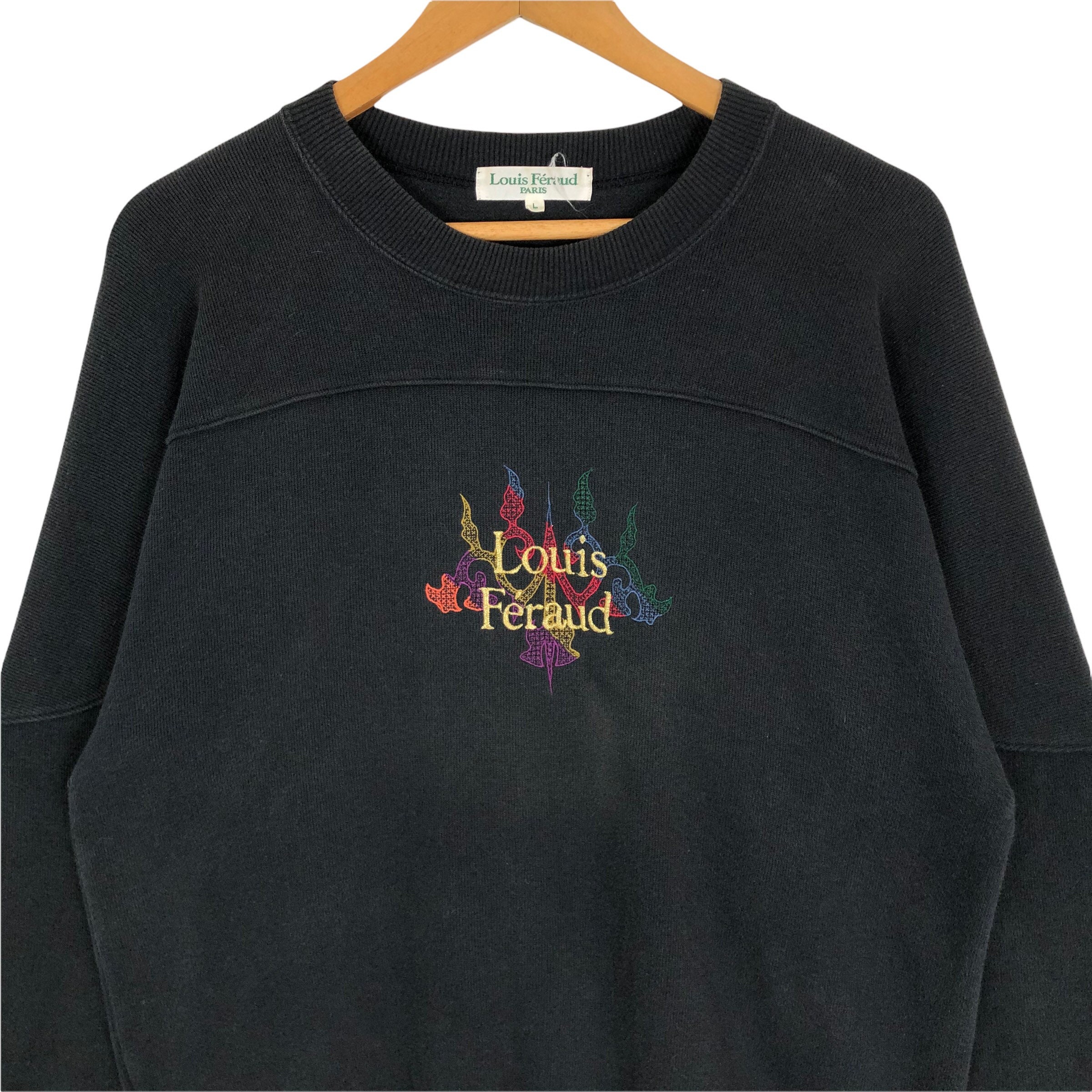 Buy Vintage Louis Féraud Paris Crewneck Sweatshirt Pullover Big Online in  India 